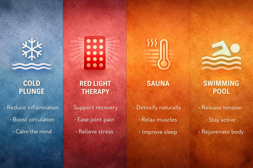 leela-vida-recovery-amenities-cold-plunge-red-light-sauna-pool.